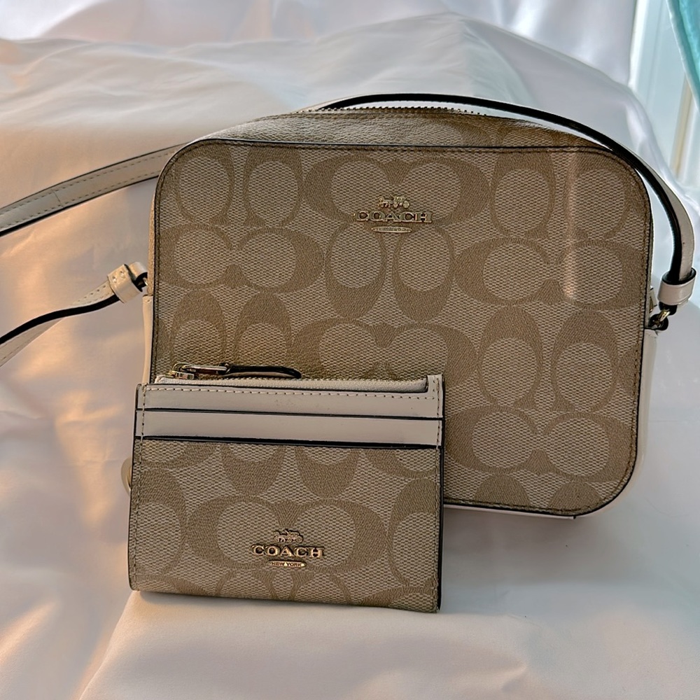 Coach Mini Camera Crossbody & Wallet set!